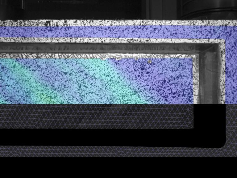 6-megapixel optical deformation result with a coarser evaluation mesh